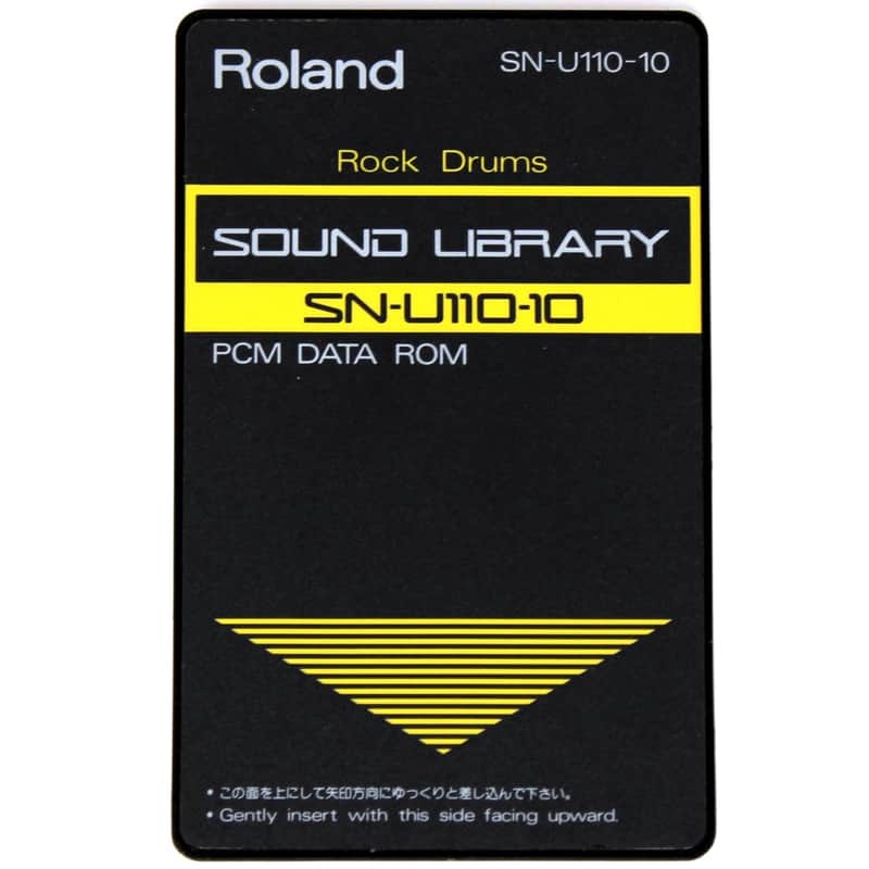 Roland SN-U110-10 Rock Drums Sound Library Rom Card For U-110 U-220 image 1