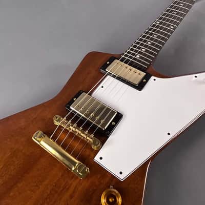 Immagine 2014 Gibson Custom Shop 1958 "Benchmark" Explorer Reissue – Natural Mahogany ~ Mint! - 6