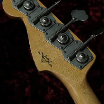 Fender 1964 Jazz Bass Relic - 2018 Blue Spkl image 9