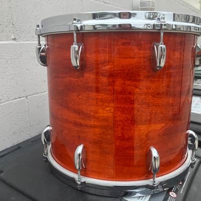 Gretsch USA 14" Floor tom drum Burnt Orange image 3
