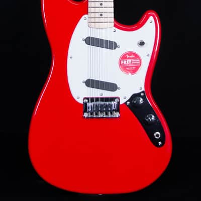 Squier Sonic Mustang, Maple FB, Torino Red image 1