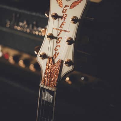 1990 Gretsch White Falcon 3136 1957 John Frusciante Cadillac Tailpeice image 4