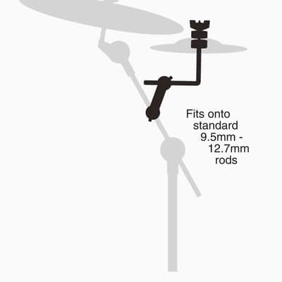 Gibraltar SC-CLRA 4" Splash Cymbal L-Arm with Boom Rod Clamp image 2