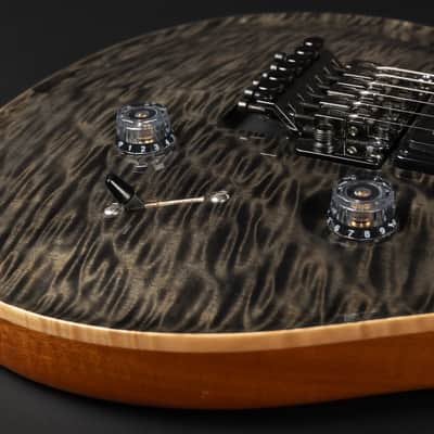2017 PRS Custom 24 Floyd Rose Wood Library Limited Edition - Grey Black | Artist Grade Quilted Maple Top \m/ Pickups | CoA OHSC image 21