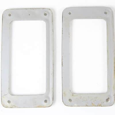 RARE 1962 Vintage Gretsch Ronny Lee Perl Mounting Neck/Bridge Pickup Ring Set w/Original Screws USA 1960s image 6