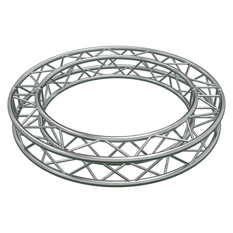 Global Truss SQ-C4-90 F34 12" Square Truss 13.12'/4.0m 4x90-Degree Arc Circle image 1