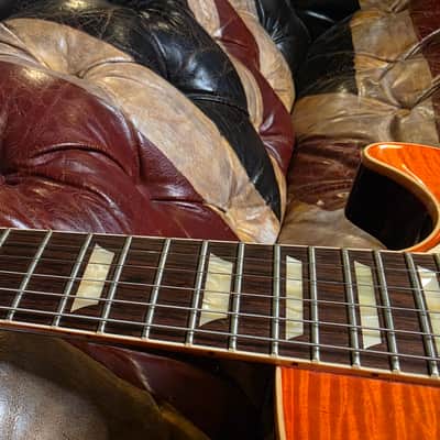 Gibson Les Paul Standard R0 1960 V2 60th Anniversary ARTIST OWNED by THE DARKNESS Dan & Justin Hawkins Orange Lemon Burst R9 59 60 Historic Custom Shop Reissue 1959 Transition Model image 12