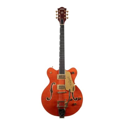 Used Gretsch G6620TDC-ORFM Center Block Flame Maple Orange 2017 image 4