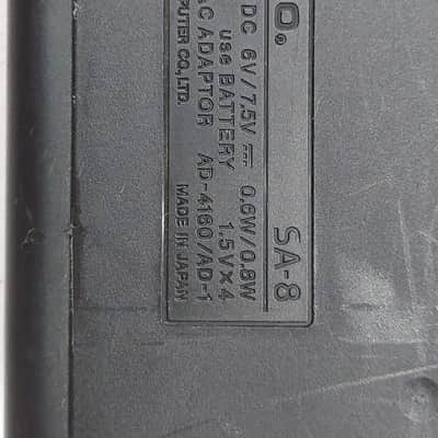 Casio SA-8 32-Key Mini Synthesizer 1990s - Black image 4