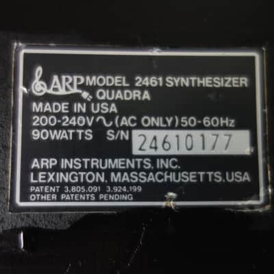 ARP Quadra (USA/1978-1981) 220V from Klassic Keys GB, England. << REDUCED!!>> image 22