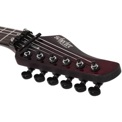 Schecter Reaper-6 Elite FR-S Sustainiac - Ebony Fingerboard, Blood Burst image 3