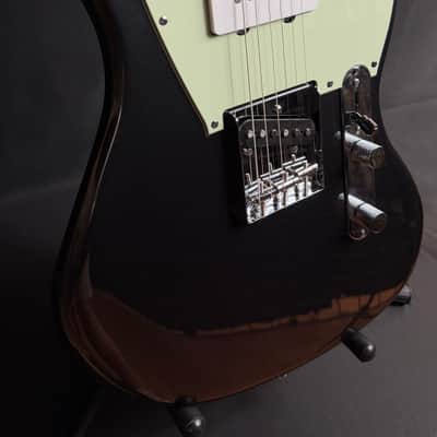 Squier FSR Paranormal Offset Telecaster SJ Electric Guitar Charcoal Frost Metallic image 5