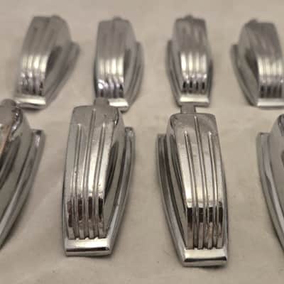 Eight Classic Ludwig Lugs 70s-80s w/ Mounting Screws image 7