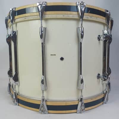 Yamaha 14x22MB822U "QP-6368"Bass Drum 12Lug White Wrap Japan Vintage 80s Marcher image 4
