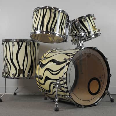 GMS Drum Co. Special Edition Zebra Drum Set image 1