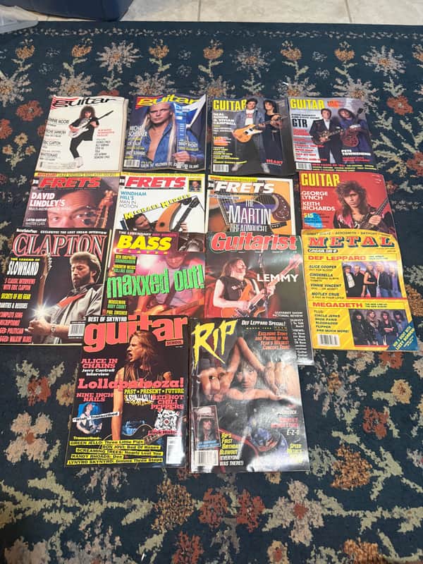 14 vintage Guitar Magazines image 1