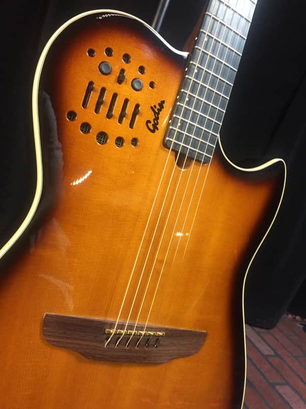 2000 Godin MultiAc Steel String w/ RMS Roland GR Guitar Synth Access - 2 Voice with Hardshell Case image 1