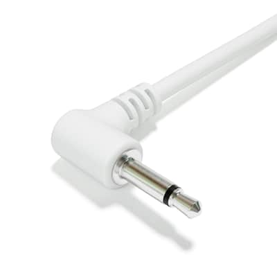 ExcelValley [White | 200 cm - 78.74"] 5-Pack - Right Angle Hopscotch Mono Splitter Y Patch Cables TS 3.5mm 1/8" Eurorack Synth image 5