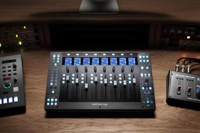 Solid State Logic SSL UF8 - USB 8 Fader DAW Controller - Black image 1