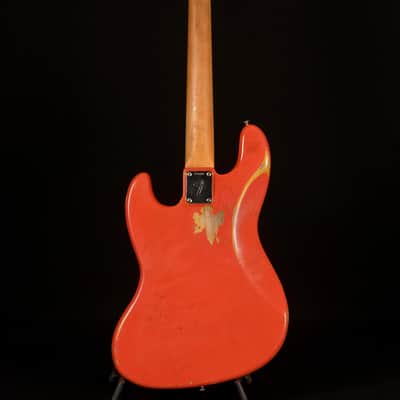 Fender Jazz Bass 1966 Fiesta Red w. OHSC image 5