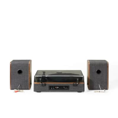 Crosley Nocturne 2-Speed Record Player With Speakers - Charcoal-NEW image 5