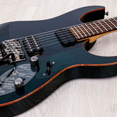 2000 Ibanez Prestige RG2020X Transparent Light Blue w/ DiMarzio + Piezo image 6