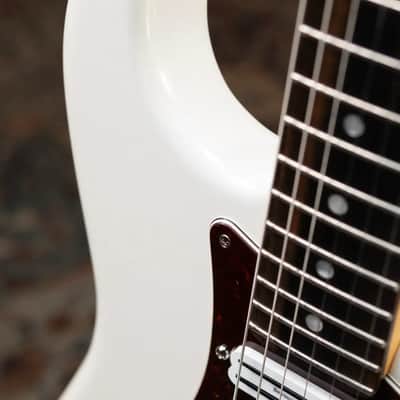 Fender American Ultra Stratocaster Guitar - Arctic Pearl with Hardshell Case - Used image 9
