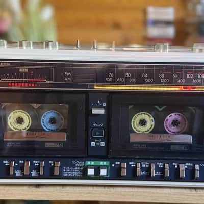 Sanyo WMR-D25 Rare Vintage Cassette Deck Boombox White Pearl Warranty image 17