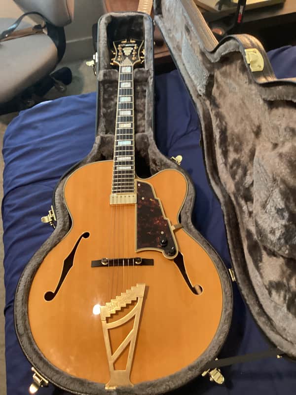D’Angelico Excel EXL1 Mid 2010’s spruce amber gold top (with original hardcase) image 1