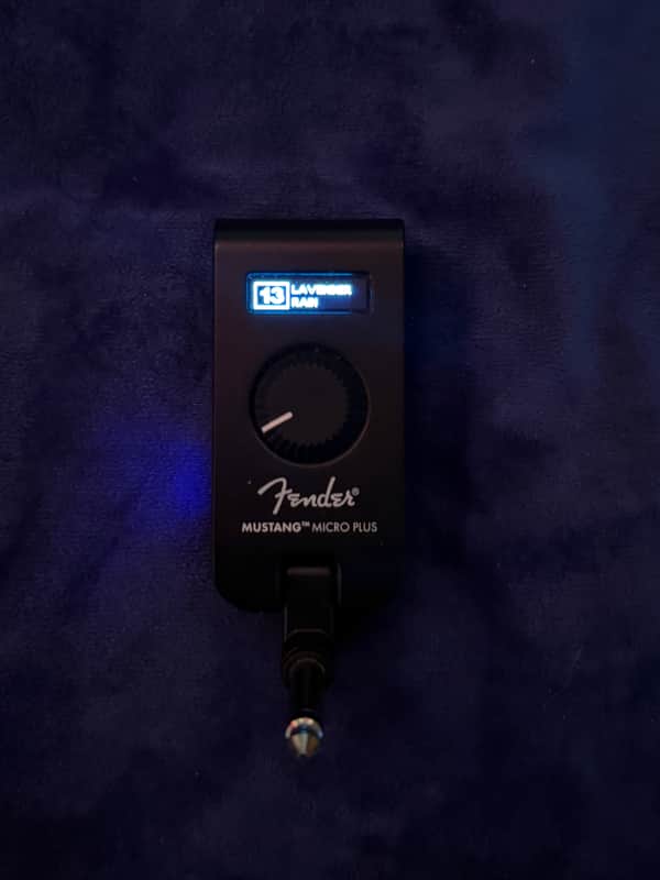 Fender Mustang Micro Plus Guitar Headphone Amp 2024 - Present - Black image 1