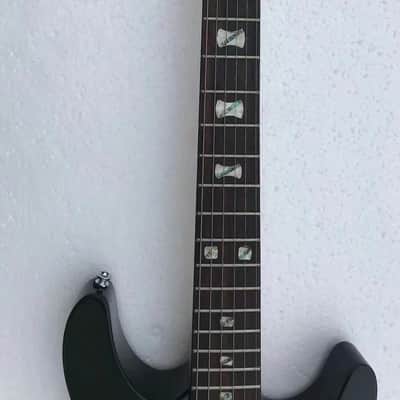 Black Custom Double Cutaway Electric Guitar Body, with Maple Neck, Rosewood Fretboard, HH image 4