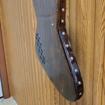 Dean Metalman Project Bass 4 String Bass Guitar Walnut Diamond Plate and Studs image 11