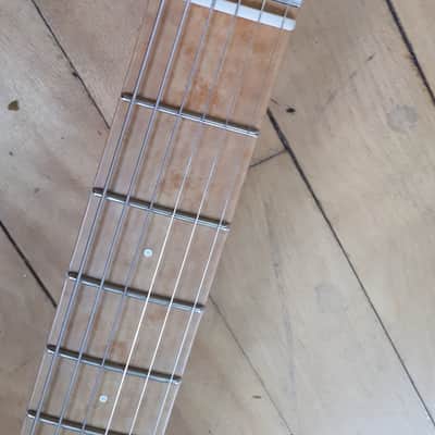 Island Espeto Custom 2020 Natural/Teal Redwood Top, Dual-Pickup Headless Guitar (Mint Condition) image 13