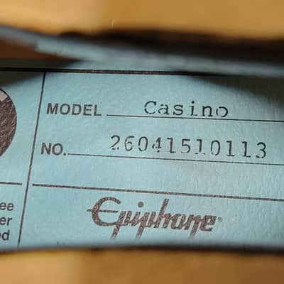 Epiphone Casino Natural Gloss W/Bag and Free Shipping! image 16