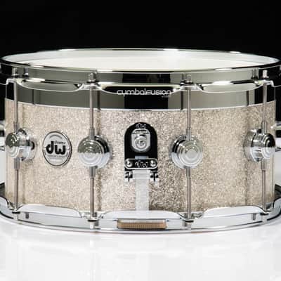 DW Collector's Series 7x14 Top Edge Snare  - Broken Glass image 2