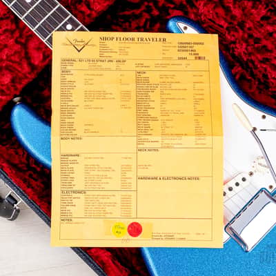 2022 Fender Custom Shop Limited Edition ‘65 Stratocaster Journeyman Relic Aged Blue Sparkle, Mint w/ Case, COA, Tags image 22