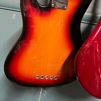 Fender Roscoe Beck Artist Series Signature Bass V 1998- 3-Colour Sunburst image 13