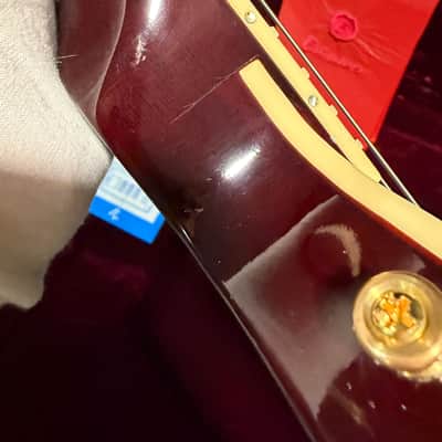 Video! 2016 Gibson Custom Shop Crimson Division Ultima '58 Explorer Custom w/ Flame Inlay on Neck,Flame Top and Binding image 23