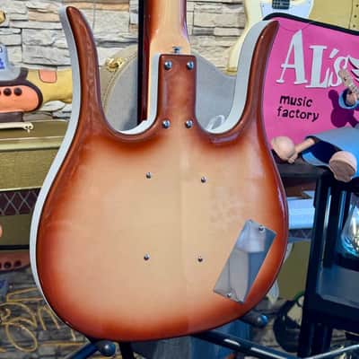 Danelectro Long Horn 58 Bass LEFTY ZURDO ( Super Limited) W/ Foam Case Copper Burst image 4