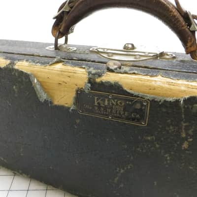 King, by H.N. White Demonstrator Medium Bore Low Pitch Trombone Late 1920s - Brass image 21