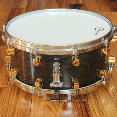 Yamaha Maple Custom - black maple 14x6.5 snare image 10