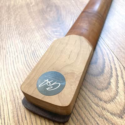 Stratocaster Compatible Pro Roasted Flame Maple and Rosewood Guitar Neck Unfinished Paddle Headstock image 6