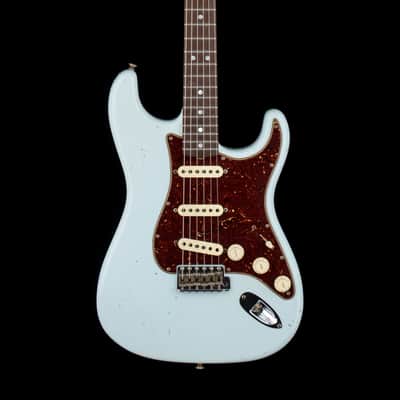 Fender Custom Shop Dennis Galuszka Masterbuilt Empire 67 Stratocaster Journeyman Relic Brazilian RW FB - Sonic Blue #25588 image 3