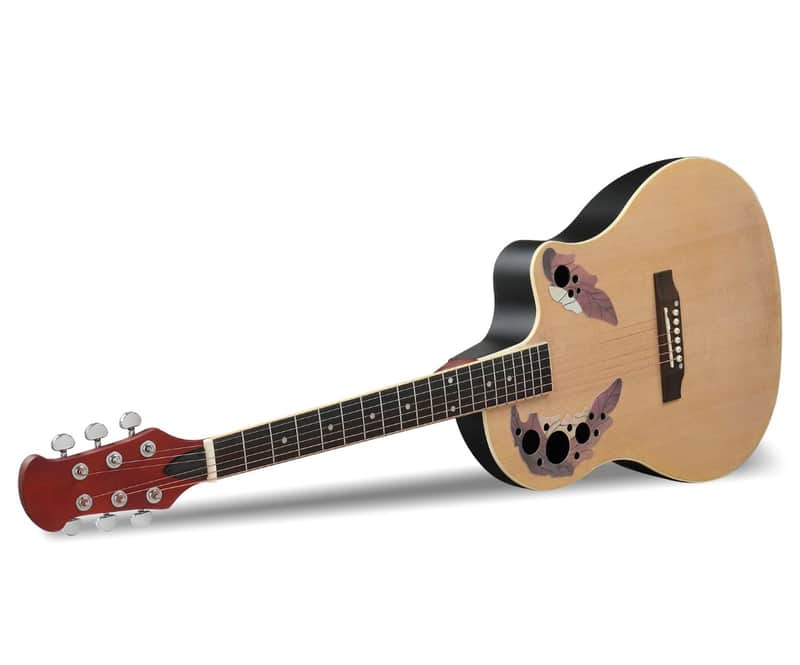 Ovation style body acoustic guitar 2025 - Natural image 1