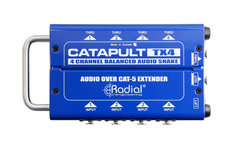 Radial Catapult TX4 Cat 5 Analog Snake Transmitter with 4 XLR-F Inputs NEW 2DAY! image 1