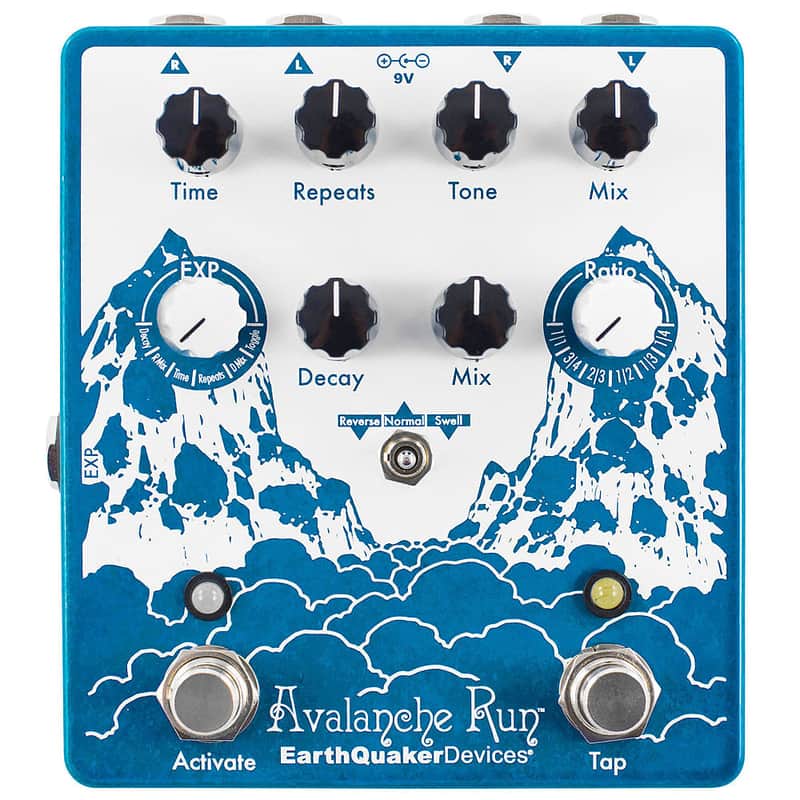 EarthQuaker Devices Avalanche Run Stereo Reverb & Delay with Tap Tempo V2 image 1