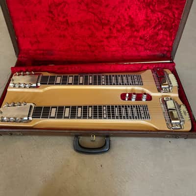 Rickenbacker Double 8 String Steel Guitar 1960's ? - Tan color. Not original , brushed on enamel. image 2
