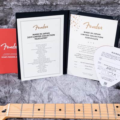2019 Fender Japan Limited Autumn/Winter Collection Telecaster Natural Lacquer w/ Custom Shop Pickups, Tags, CoA & Case, MIJ image 19