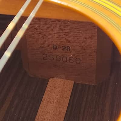 Vintage 1970 Martin D-28 Natural w/ OHSC - Neck Reset, New Bridge, Resprayed Top & Back image 7