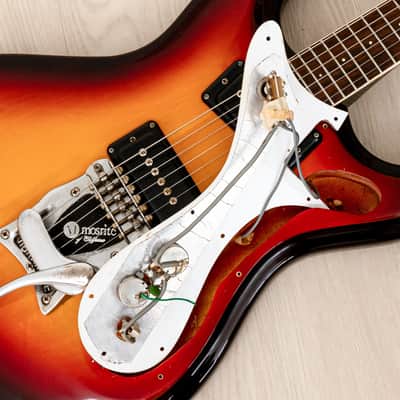 1991 Mosrite Ventures Model USA-Made "Built in Soul" Sunburst w/ Vibramute & Case, Semie Moseley image 18